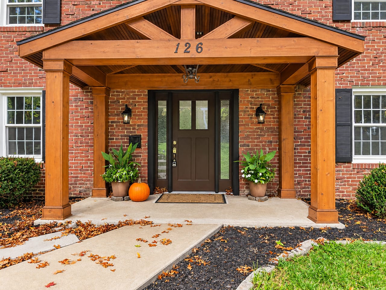 Covered front entry