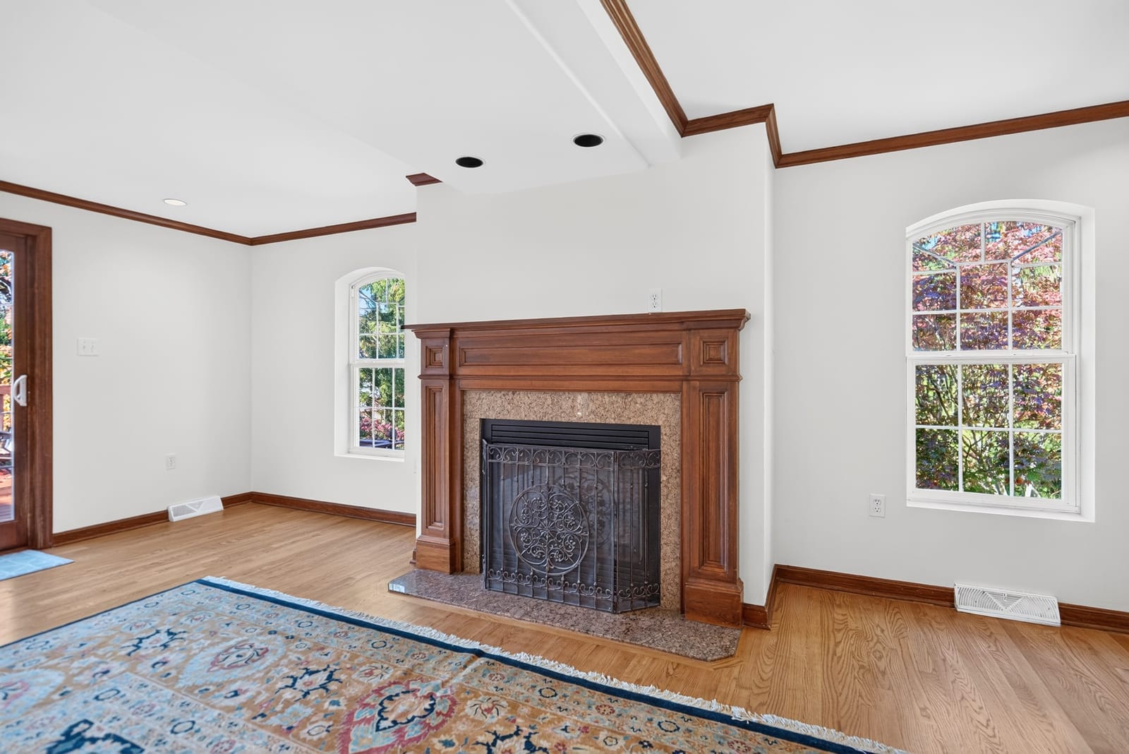 Family room fireplace