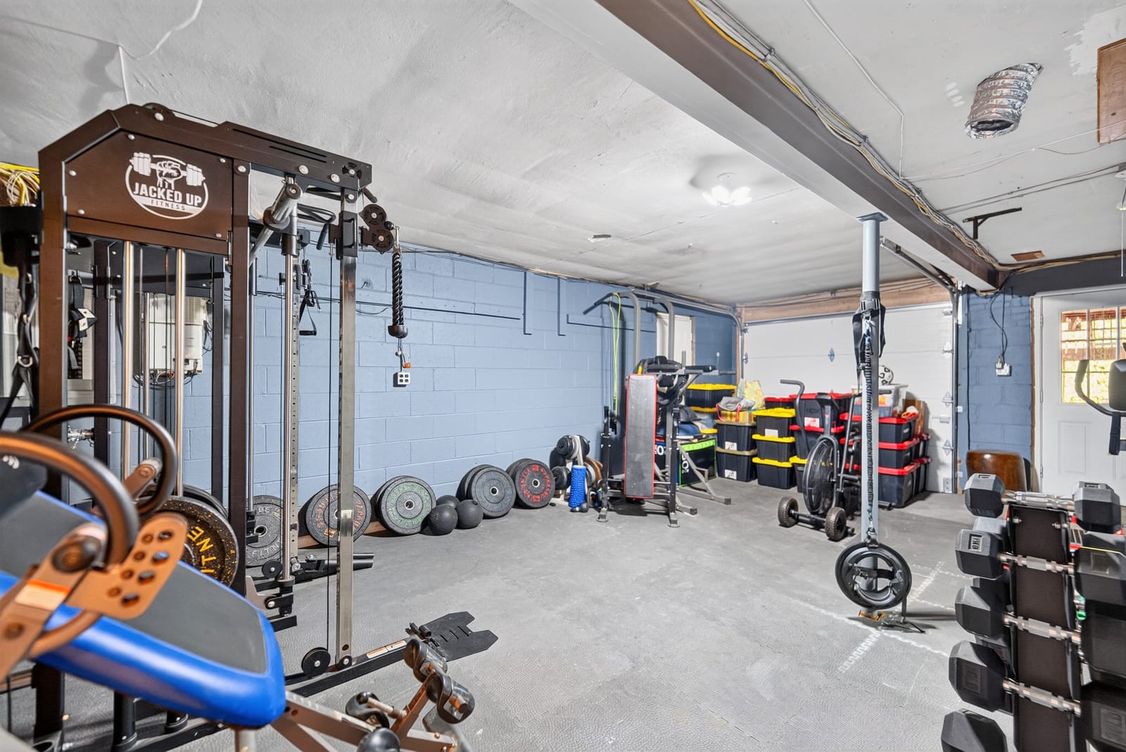 Lower level gym