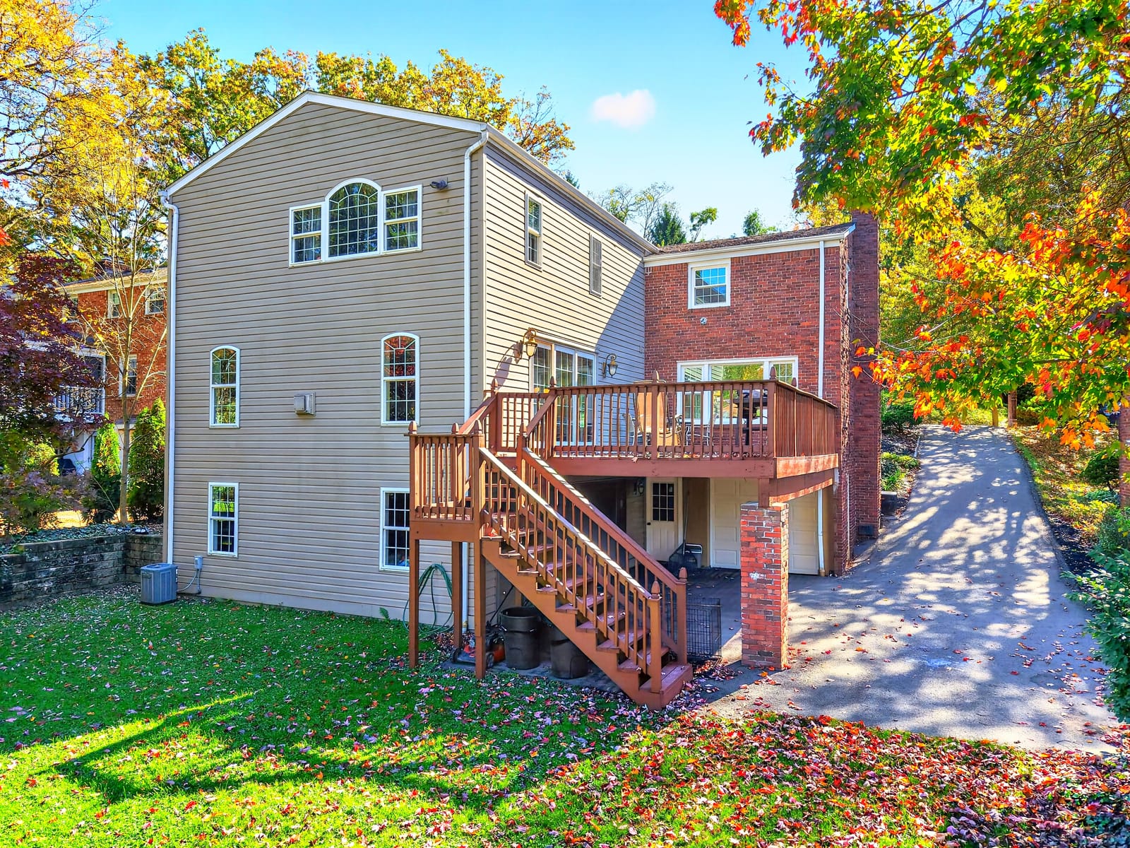 Back of the house and yard