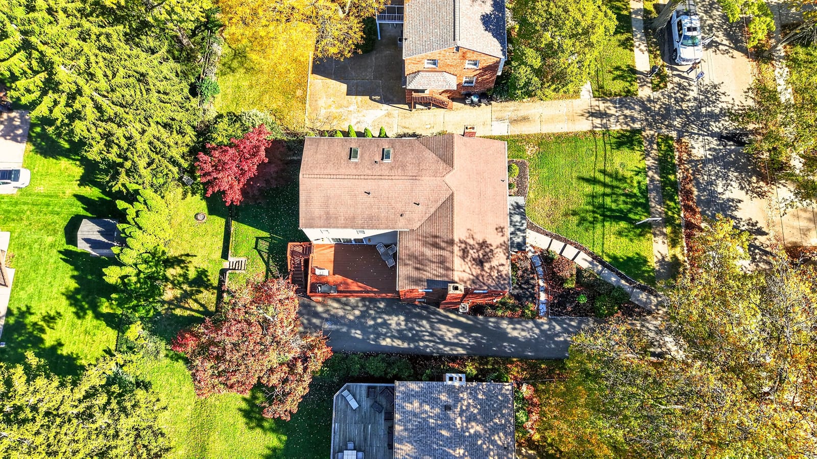 Aerial view from above