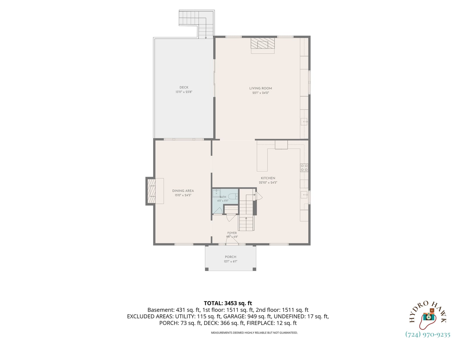 Floor plan, main level